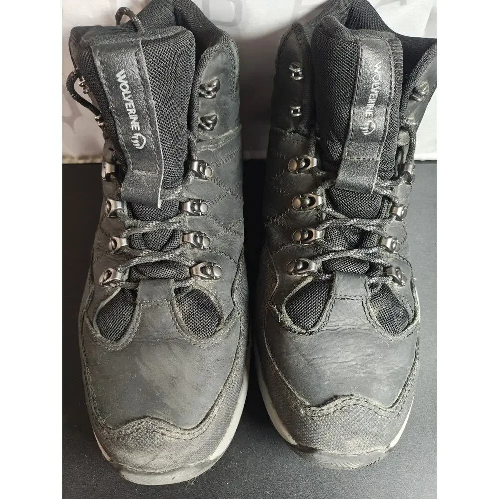 WOLVERINE - Luton - Men's 12 EXTRA WIDE Mid Steel-Toe Hiker - Boot Black